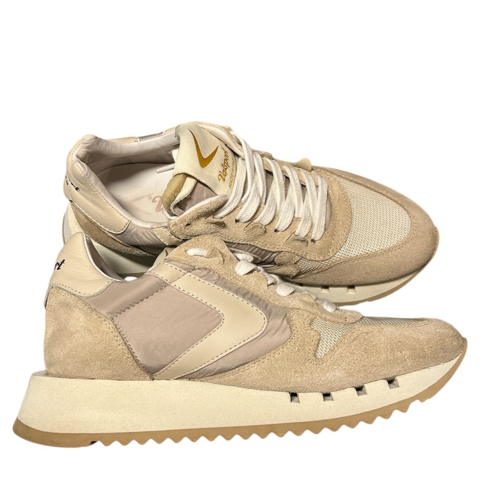 Valsport 1920 Italian Magic Run Donna Sneakers Tan Beige Suede 37 ( 7 Us)